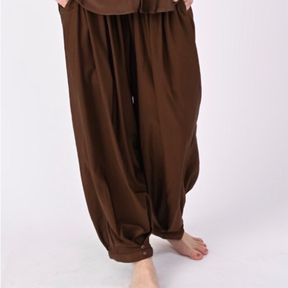 Brown Relaxed Fit Pants